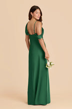 Thalia Forest Green alternate view 3 bridesmaid dress