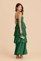 Calista Forest Green alternate view 2 bridesmaid dress