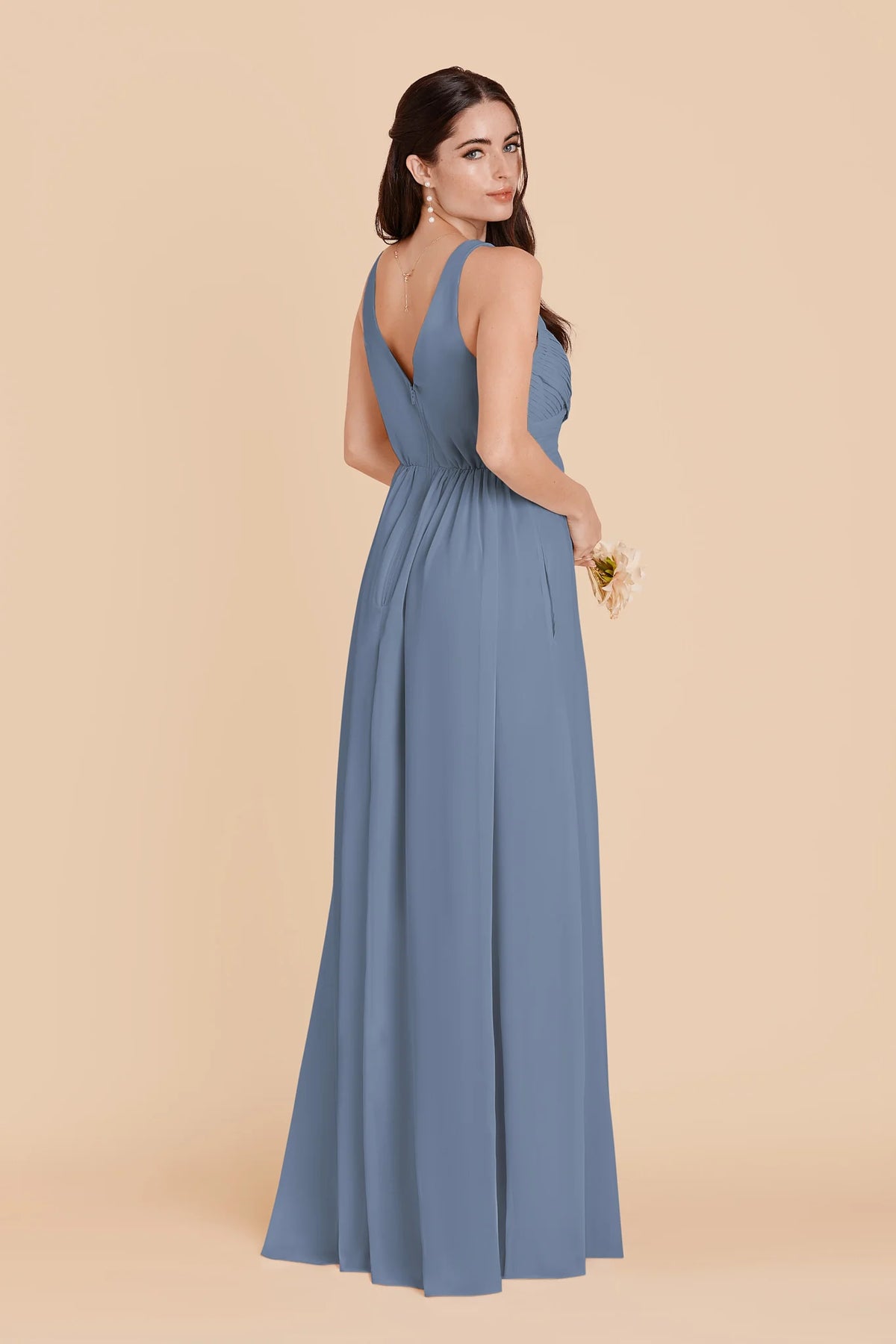 Annelise French Blue alternate view 3 bridesmaid dress