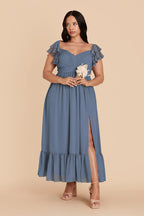 Talia French Blue alternate view 5 bridesmaid dress