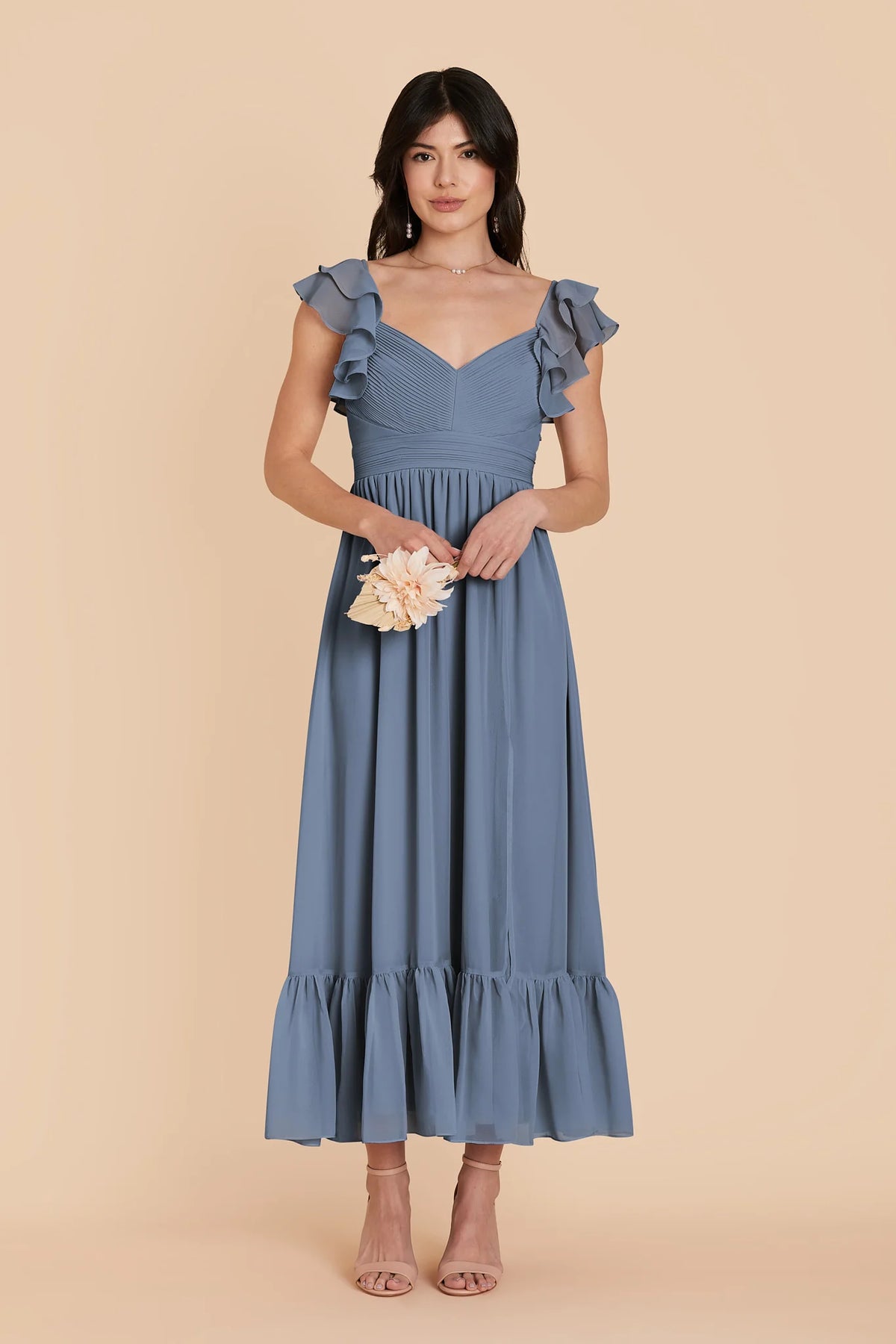 Talia French Blue alternate view 2 bridesmaid dress