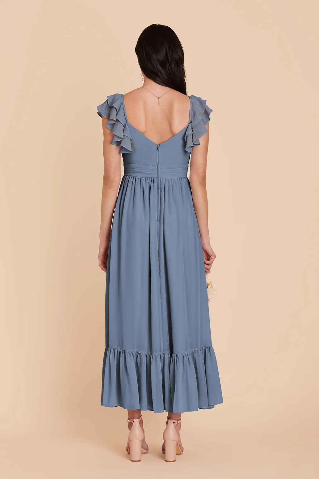 Talia French Blue alternate view 4 bridesmaid dress