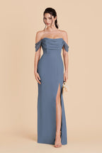 Odessa French Blue alternate view 6 bridesmaid dress