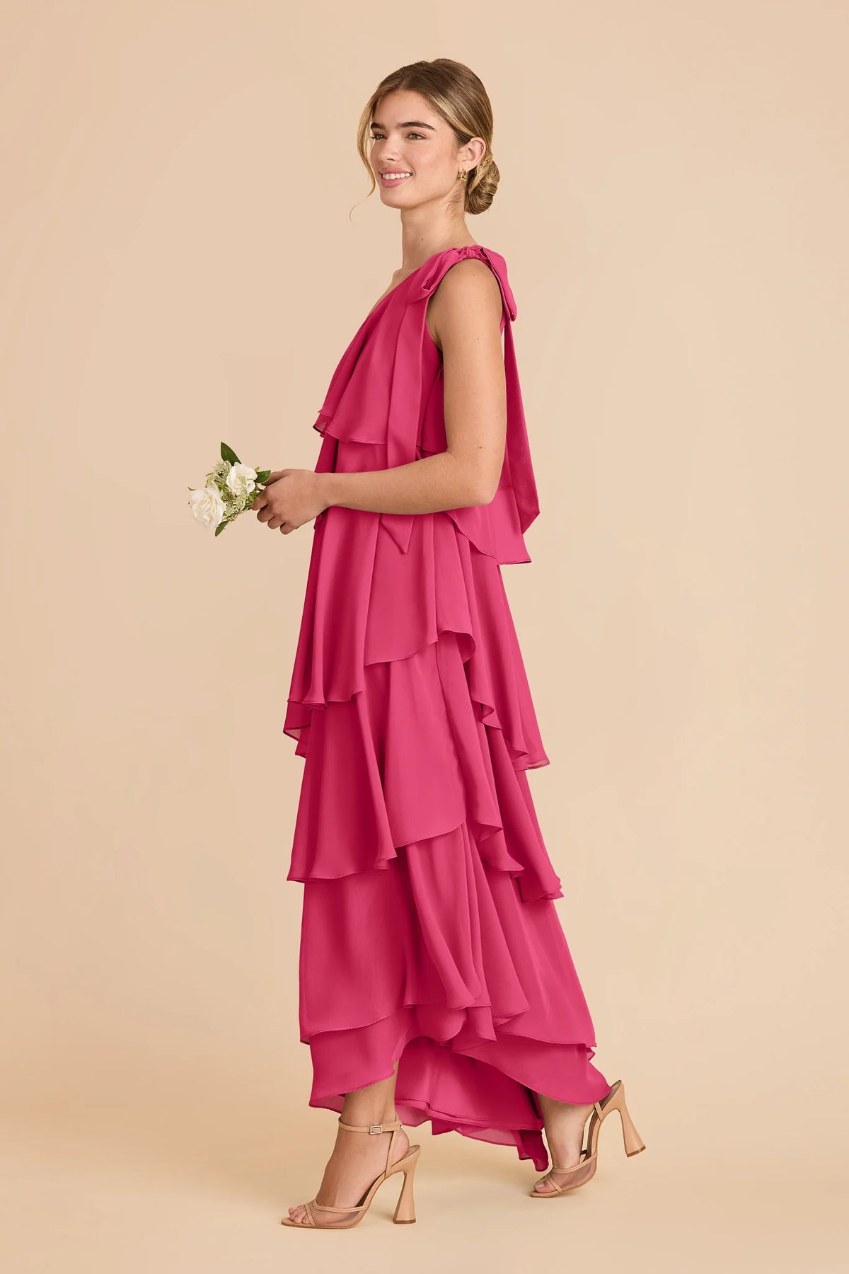 Marisol Fuchsia alternate view 2 bridesmaid dress