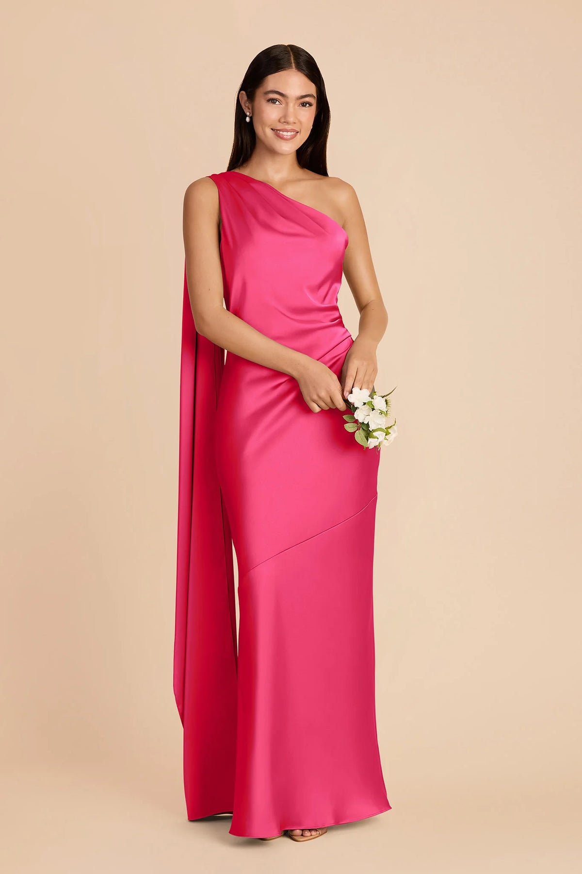 Ariadne Fuchsia alternate view 1 bridesmaid dress