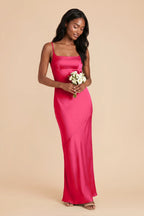 Noelle Fuchsia alternate view 1 bridesmaid dress