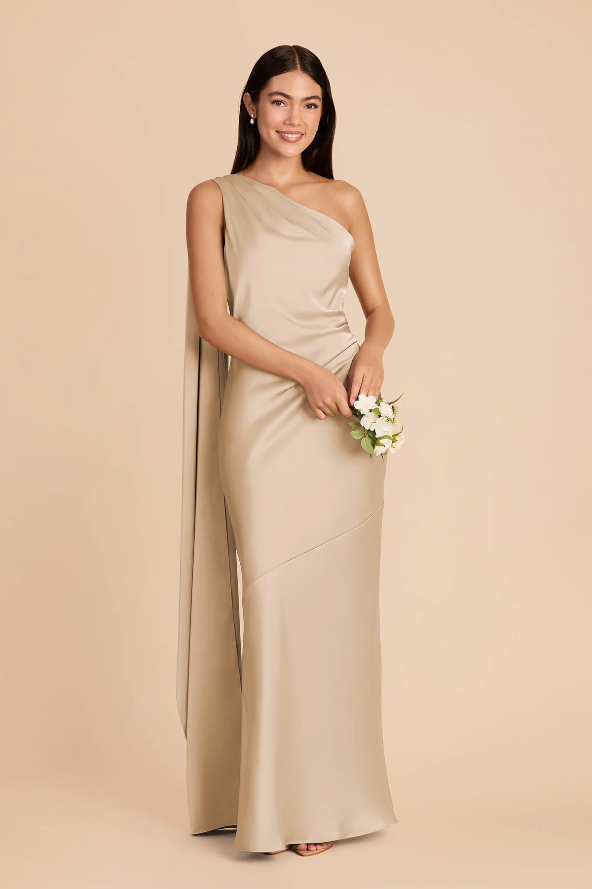 Ariadne Gold alternate view 1 bridesmaid dress