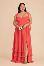 Daphne Guava alternate view 1 bridesmaid dress
