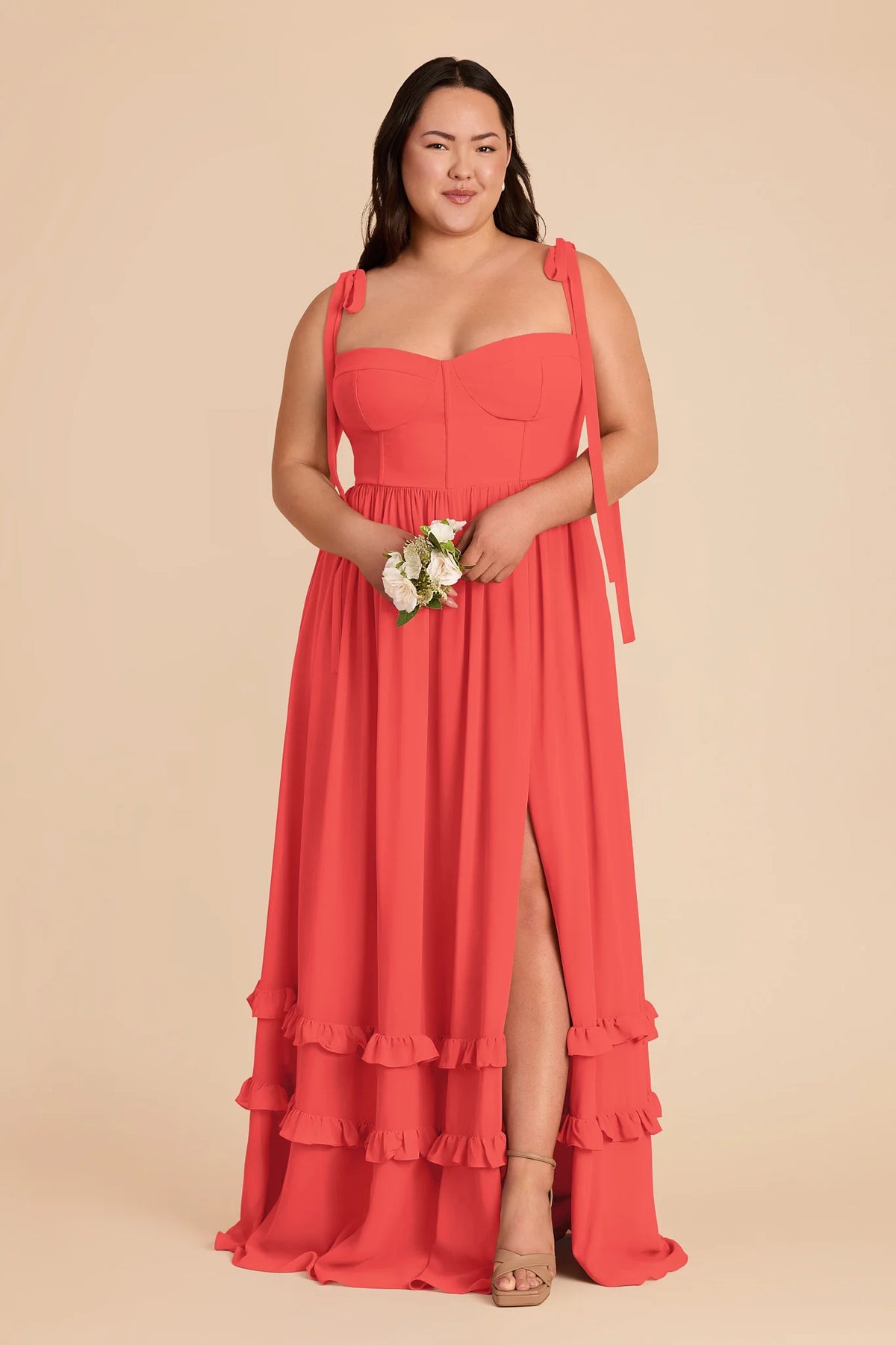 Daphne Guava alternate view 1 bridesmaid dress