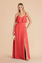 Genevieve Guava alternate view 2 bridesmaid dress