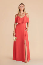 Genevieve Guava alternate view 3 bridesmaid dress