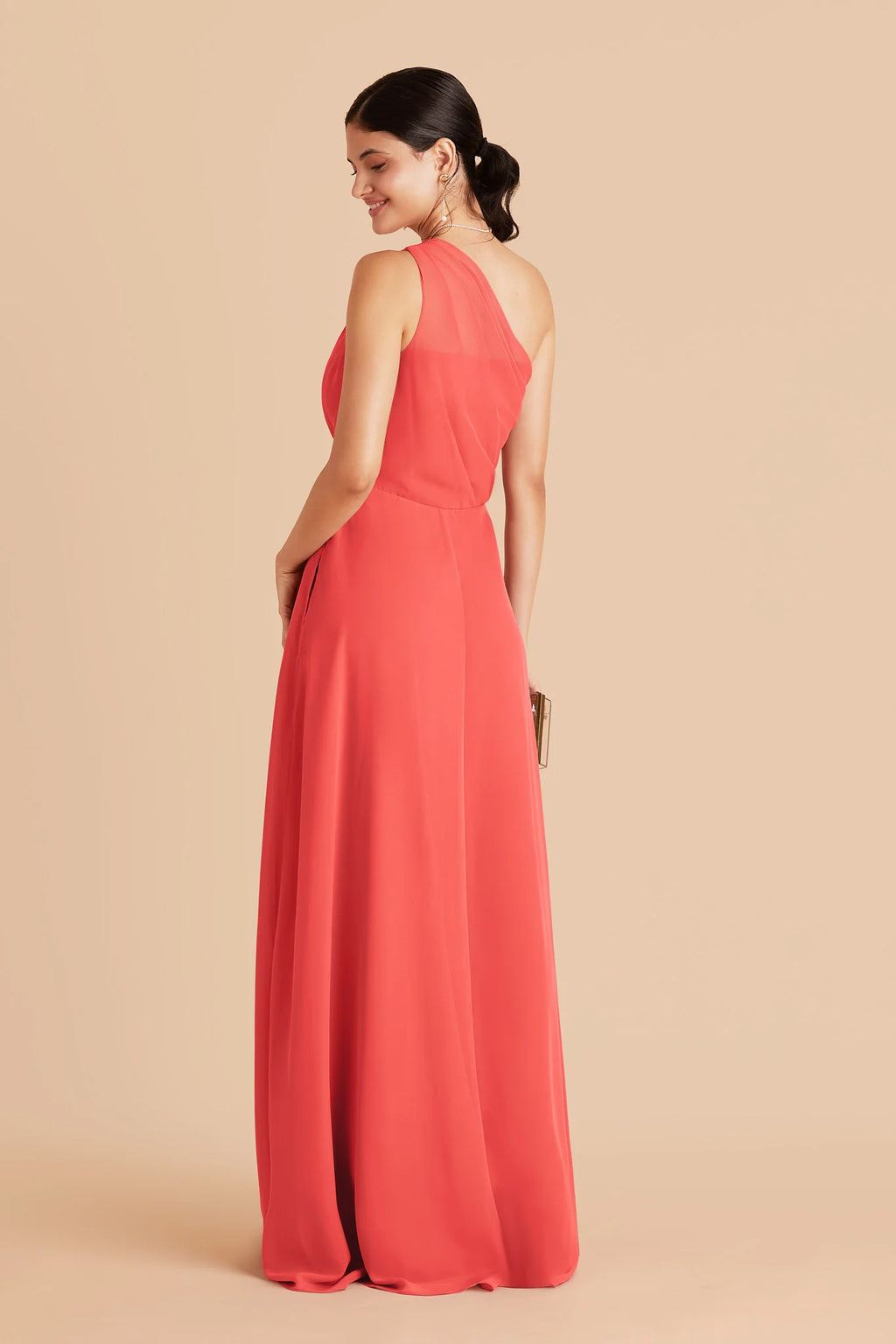 Celine Guava alternate view 2 bridesmaid dress