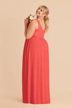 Annelise Guava alternate view 3 bridesmaid dress