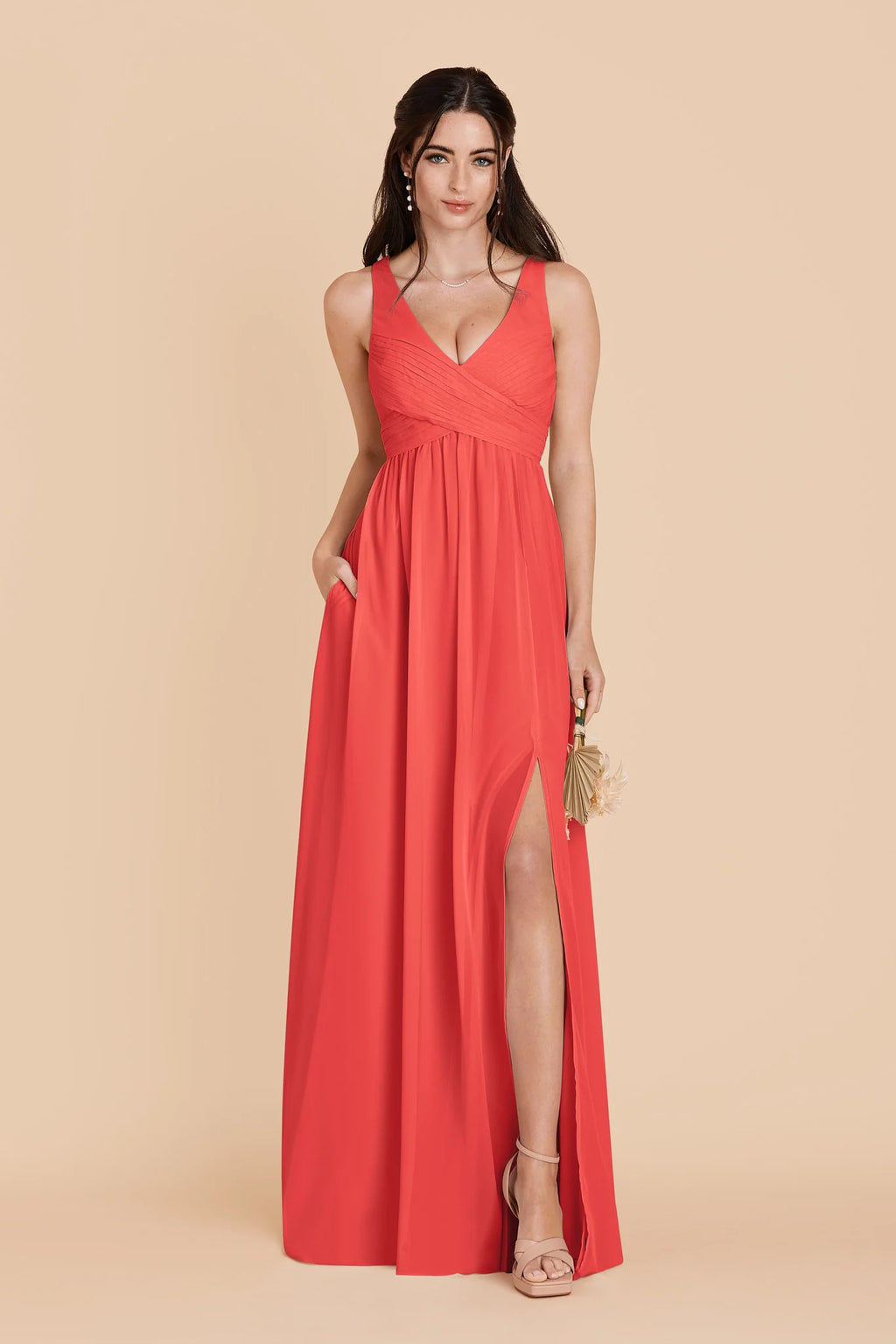 Annelise Guava alternate view 2 bridesmaid dress