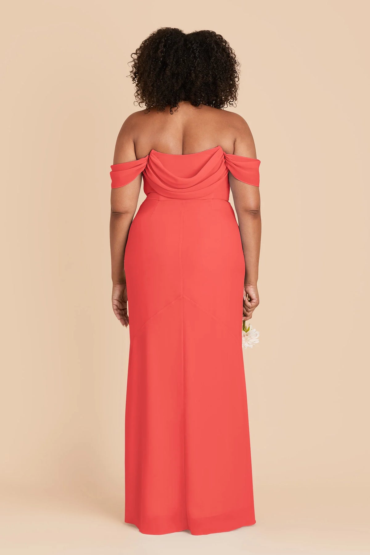 Odessa Guava back view bridesmaid dress