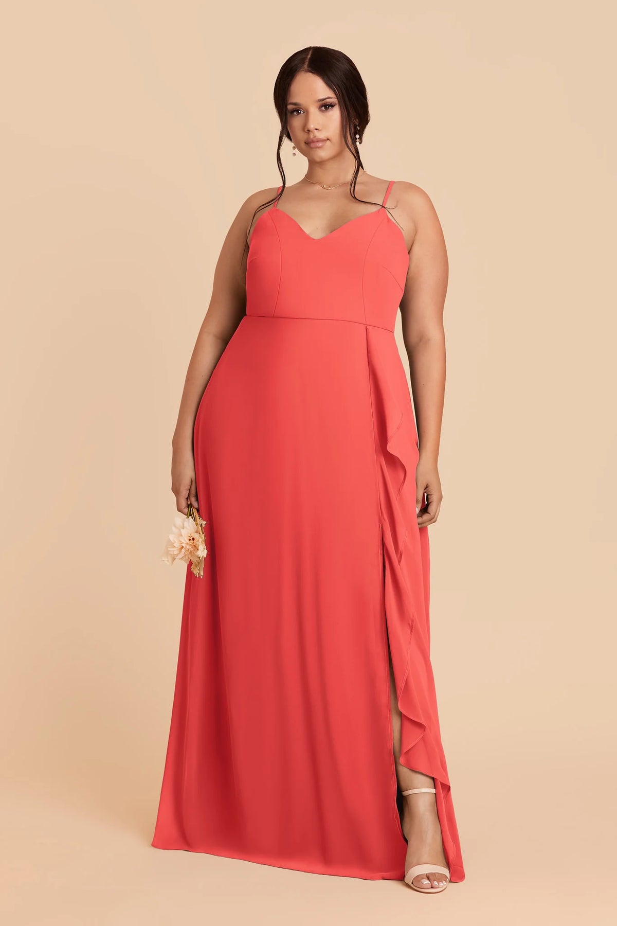 Margot Guava alternate view 1 bridesmaid dress