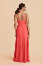 Margot Guava back view bridesmaid dress