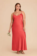 Amara Guava alternate view 1 bridesmaid dress