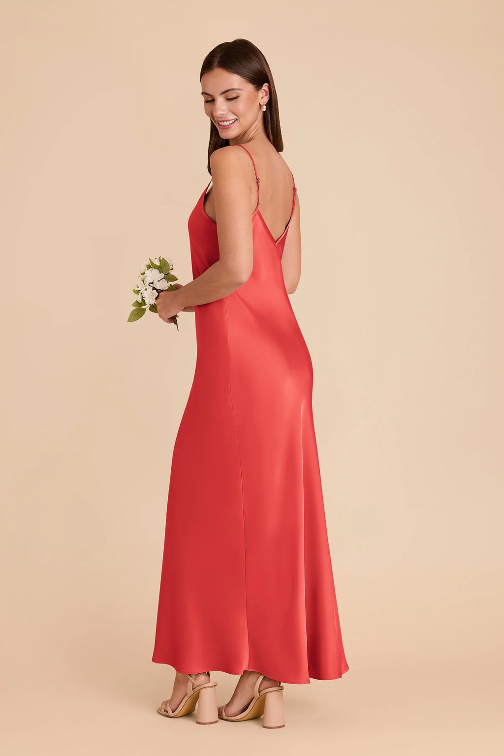 Amara Guava alternate view 3 bridesmaid dress