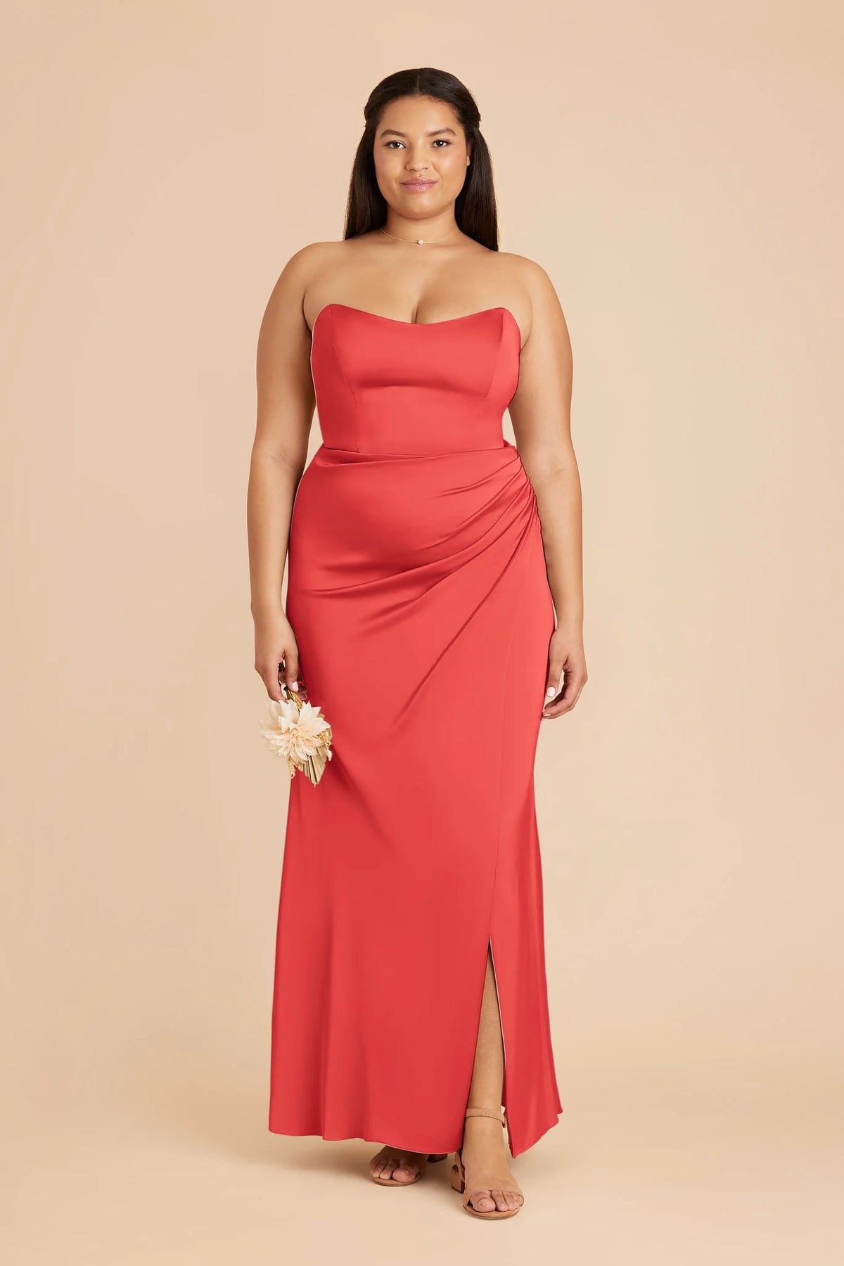 Lucienne Guava alternate view 1 bridesmaid dress