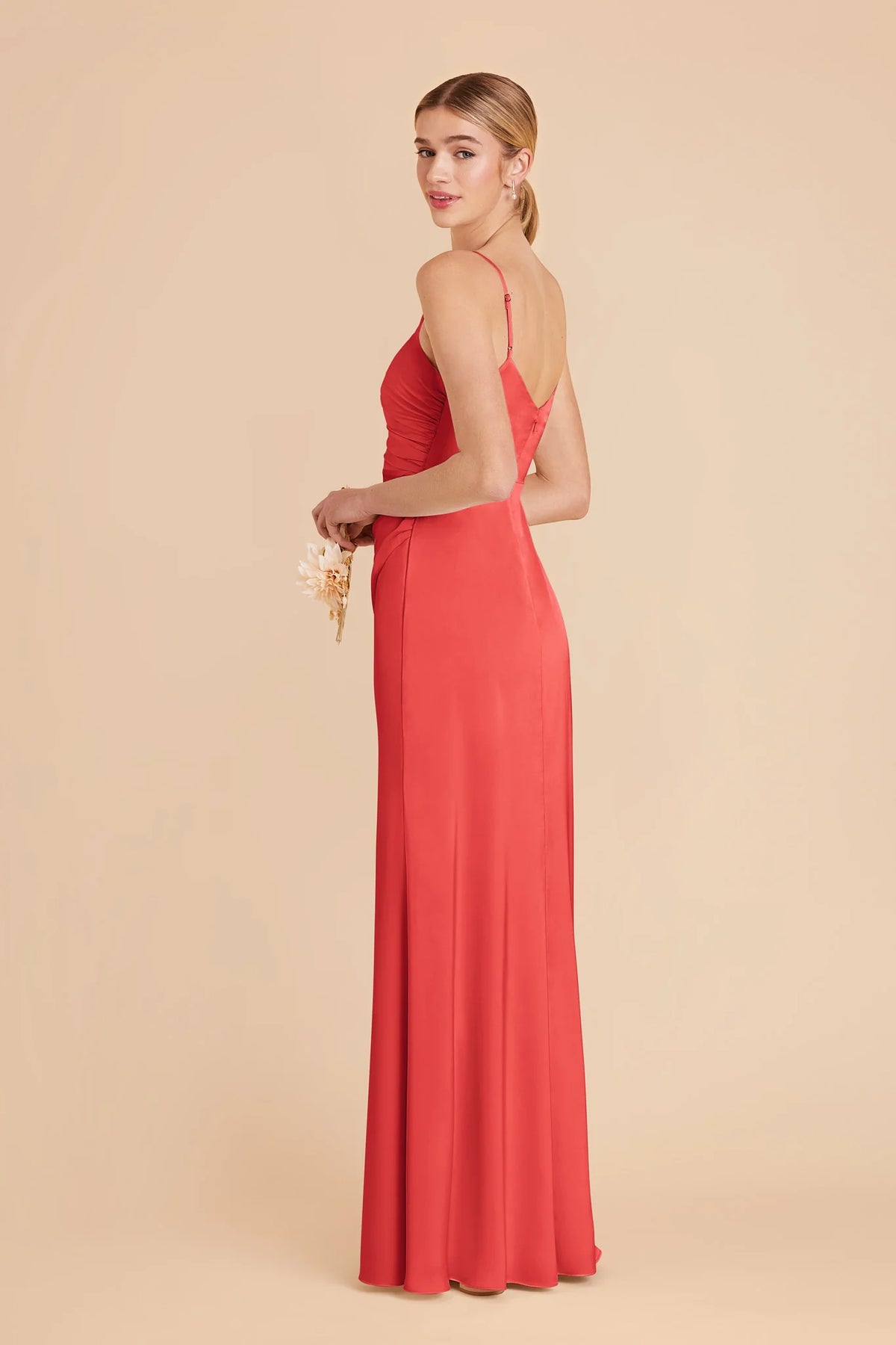 Elara Guava alternate view 3 bridesmaid dress
