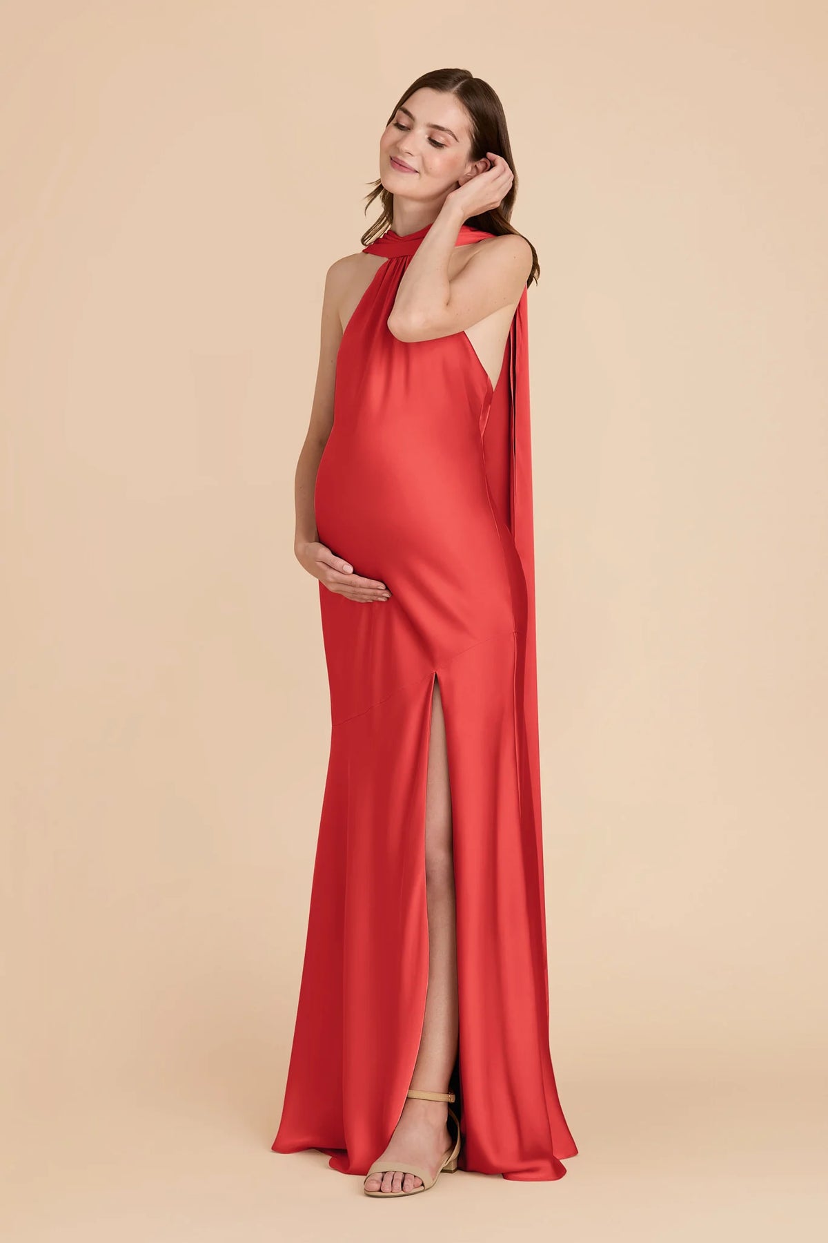 Camille Guava alternate view 6 bridesmaid dress