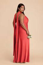 Camille Guava alternate view 8 bridesmaid dress