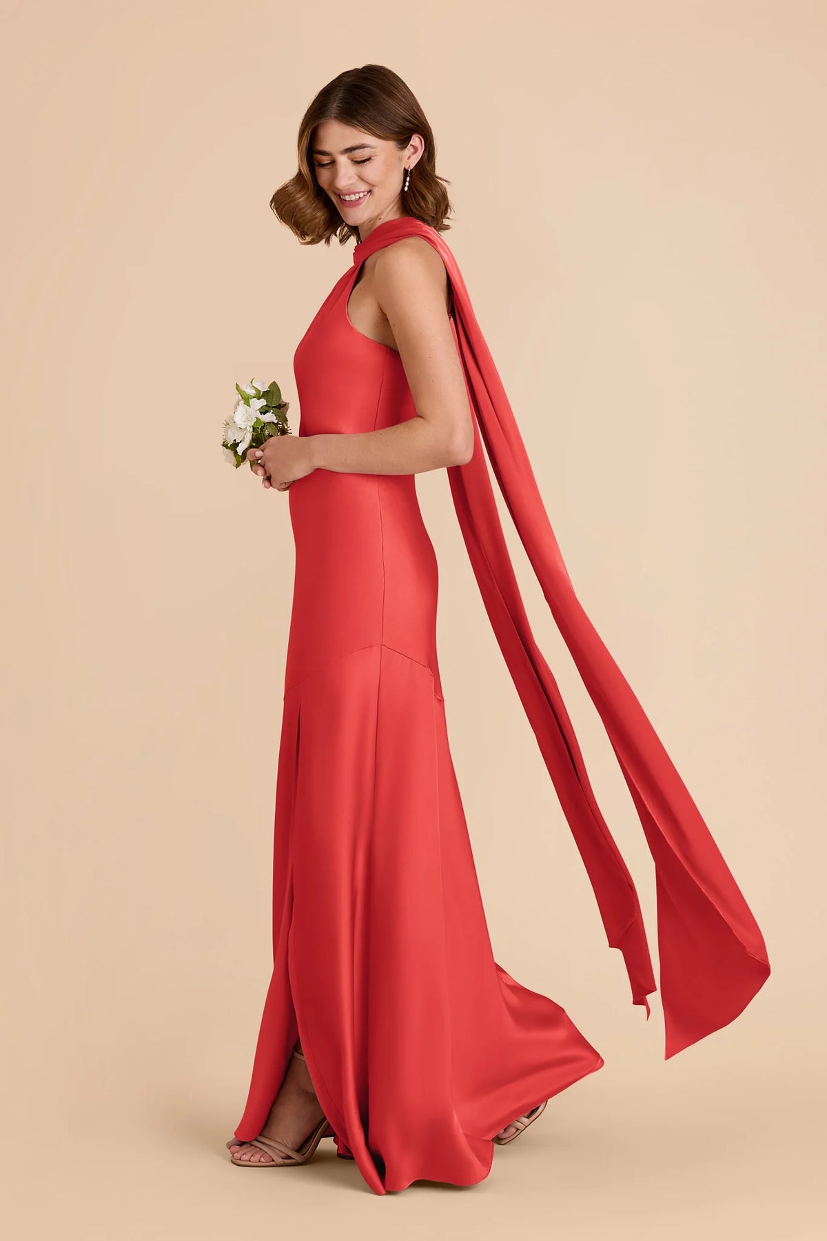 Camille Guava alternate view 3 bridesmaid dress