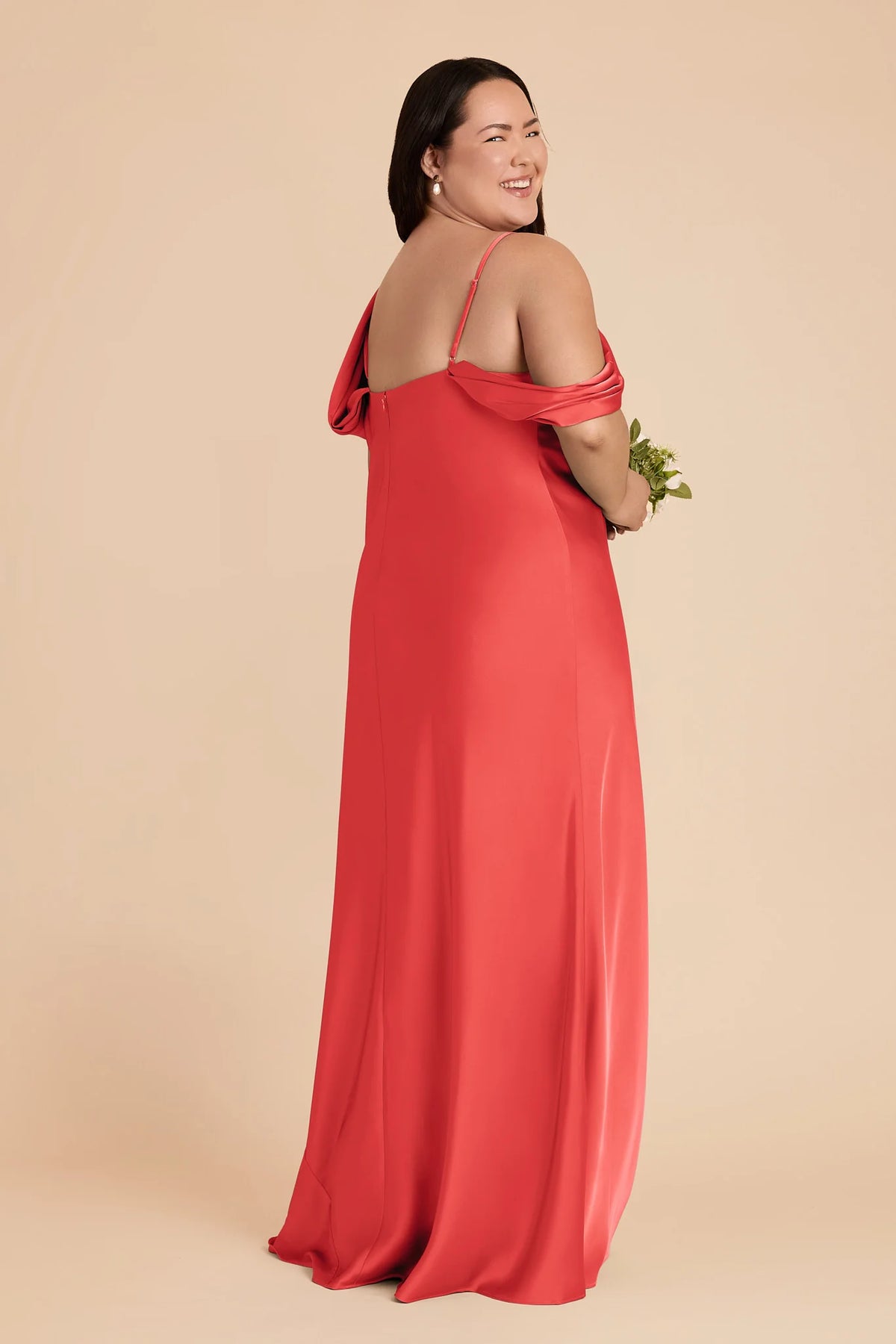 Thalia Guava alternate view 5 bridesmaid dress