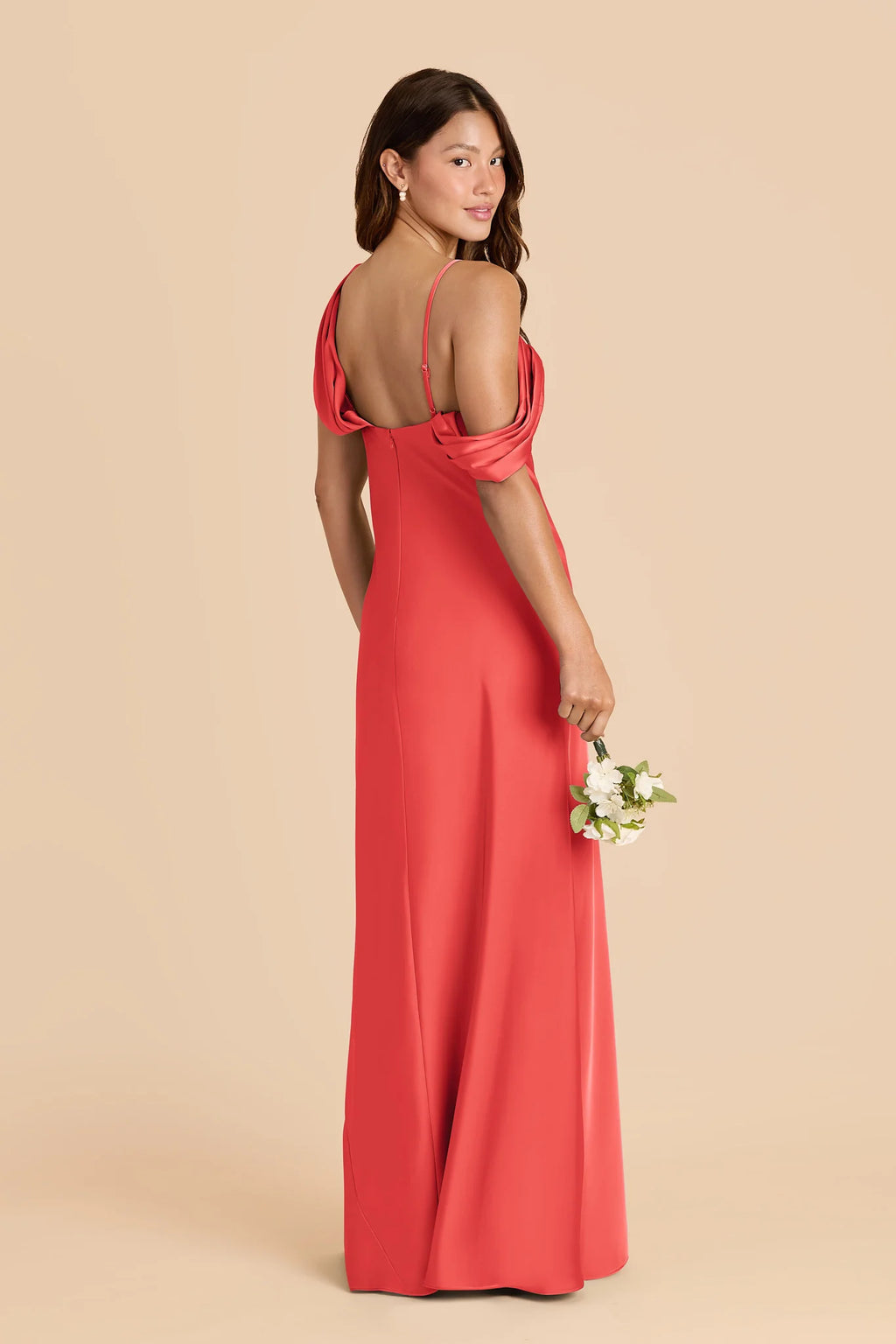 Thalia Guava alternate view 3 bridesmaid dress