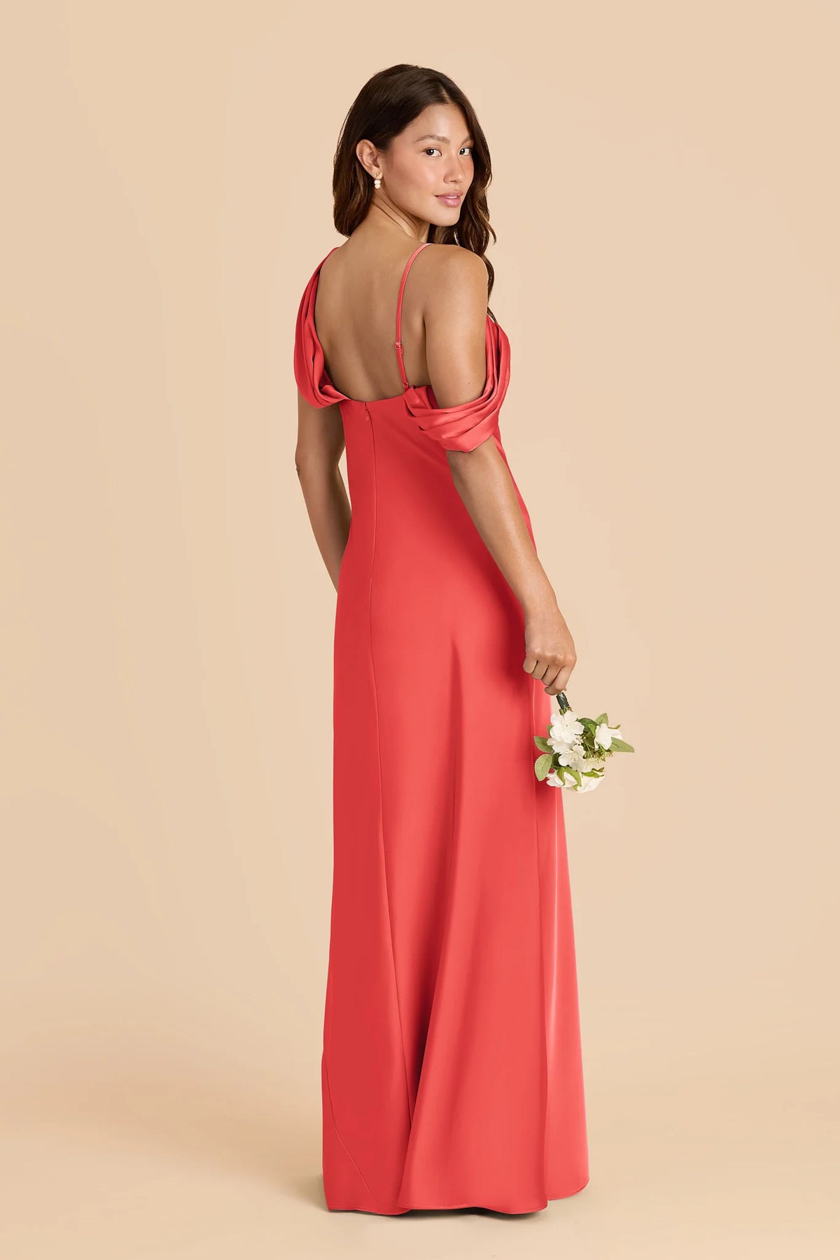 Thalia Guava alternate view 3 bridesmaid dress