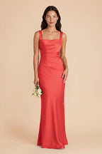 Colette Guava front view bridesmaid dress