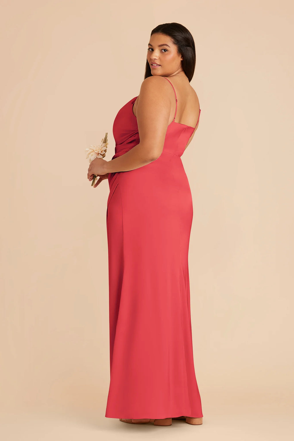 Sabine Guava back view bridesmaid dress