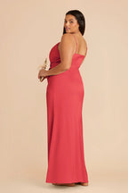 Sabine Guava back view bridesmaid dress