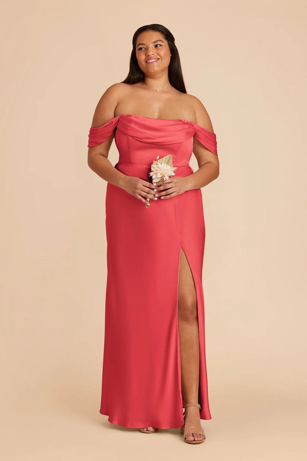 Corinne Guava alternate view 8 bridesmaid dress