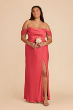 Corinne Guava alternate view 8 bridesmaid dress