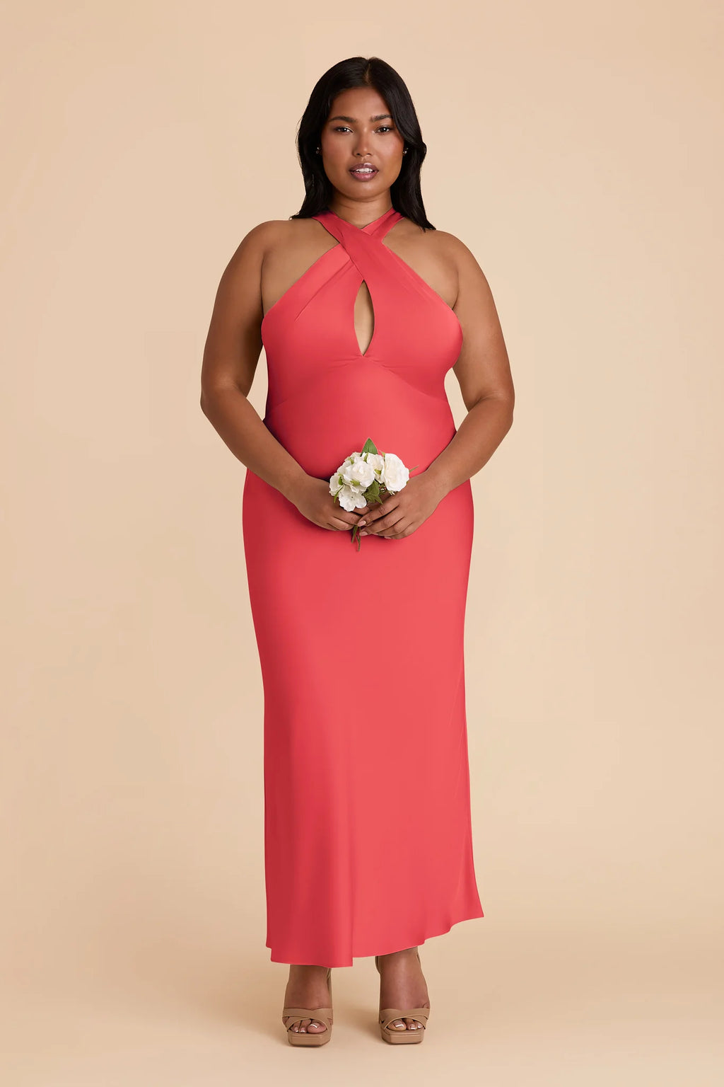Seraphine Guava alternate view 5 bridesmaid dress