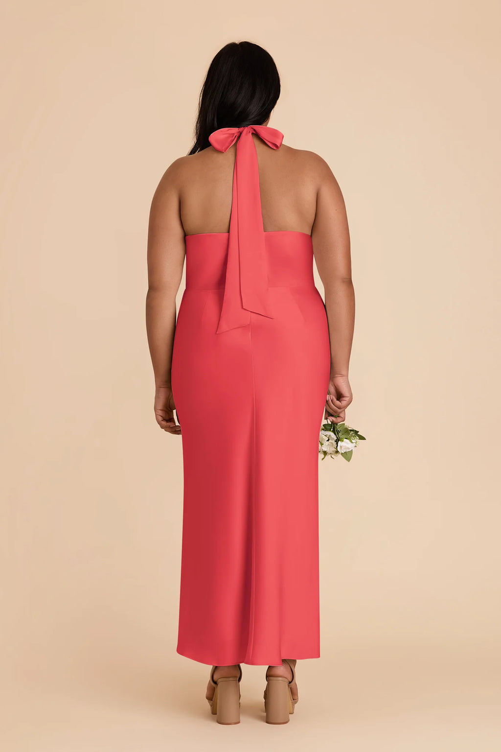 Seraphine Guava back view bridesmaid dress