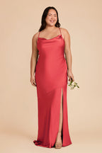 Estelle Guava alternate view 1 bridesmaid dress