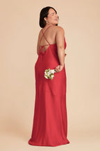 Estelle Guava alternate view 6 bridesmaid dress