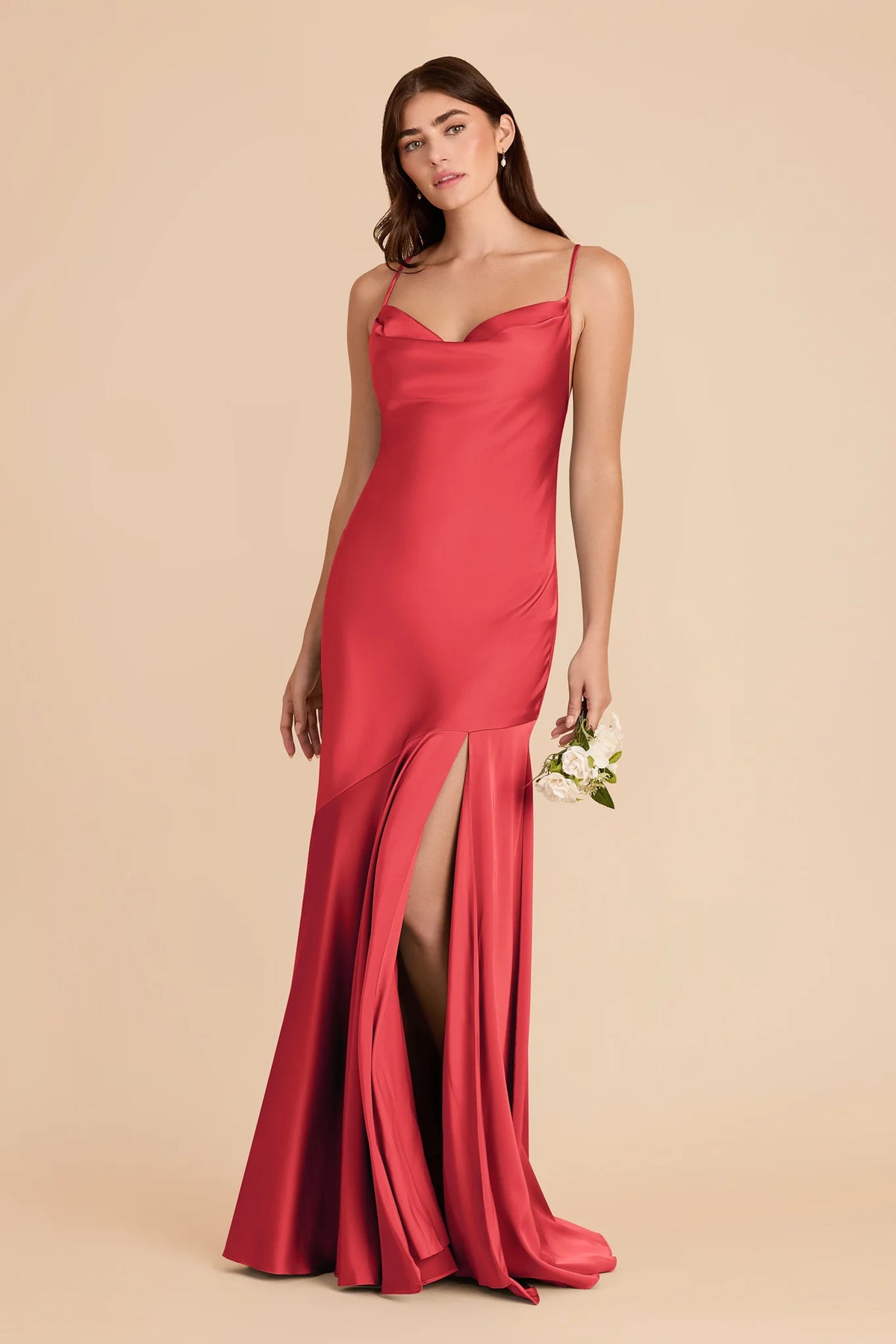 Estelle Guava alternate view 2 bridesmaid dress