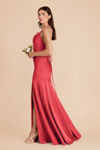 Estelle Guava alternate view 3 bridesmaid dress