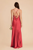 Estelle Guava alternate view 5 bridesmaid dress