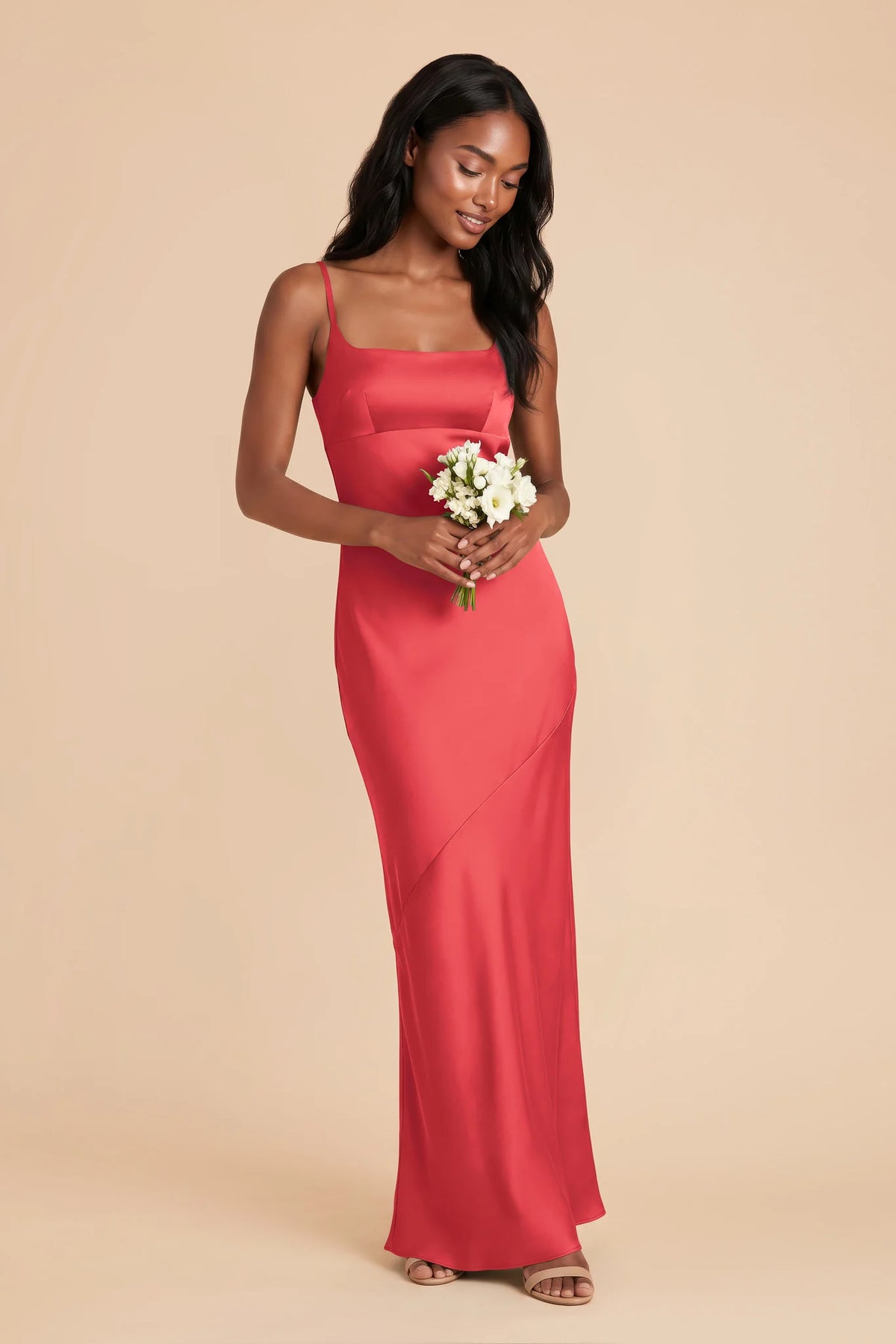 Noelle Guava alternate view 1 bridesmaid dress