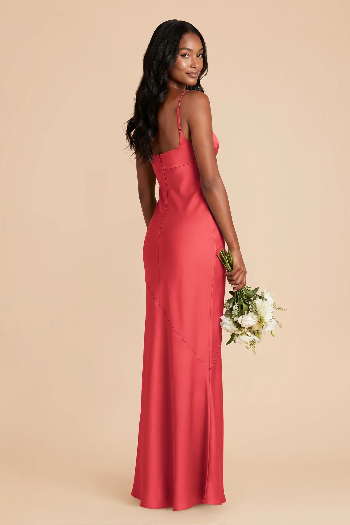 Noelle Guava alternate view 2 bridesmaid dress