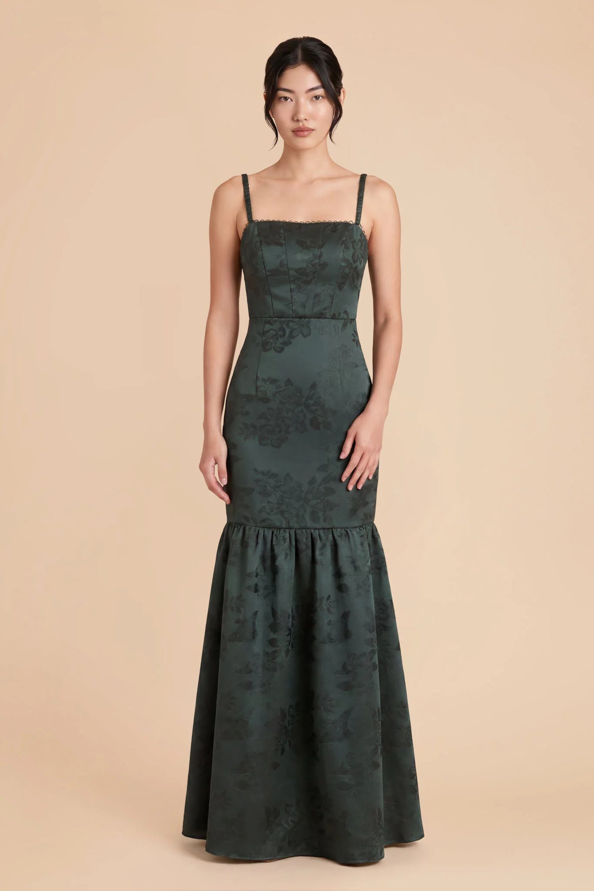 Maelle Hunter front view bridesmaid dress