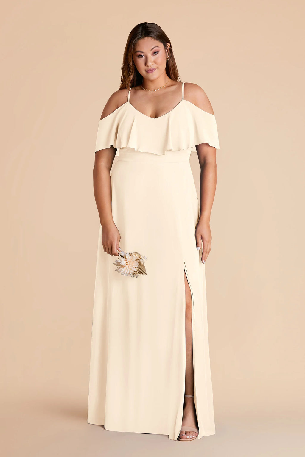 Genevieve Ivory Cream alternate view 1 bridesmaid dress