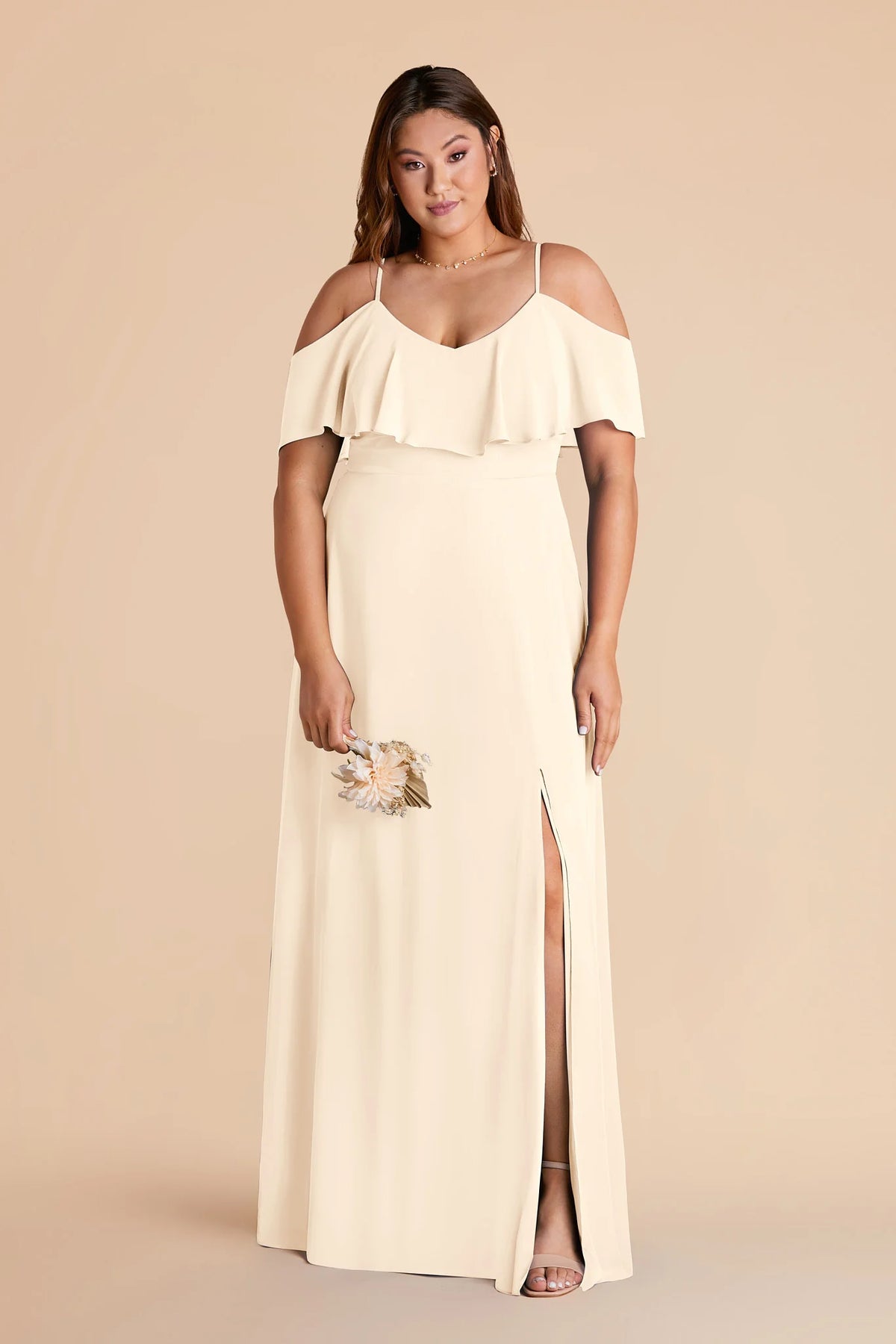 Genevieve Ivory Cream alternate view 1 bridesmaid dress