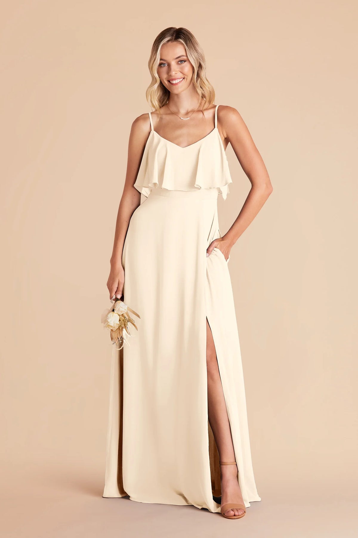 Genevieve Ivory Cream alternate view 2 bridesmaid dress