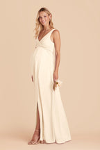 Annelise Ivory Cream back view bridesmaid dress
